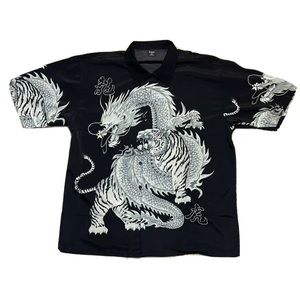 vintage dragon hawaiian shirt size 2xl